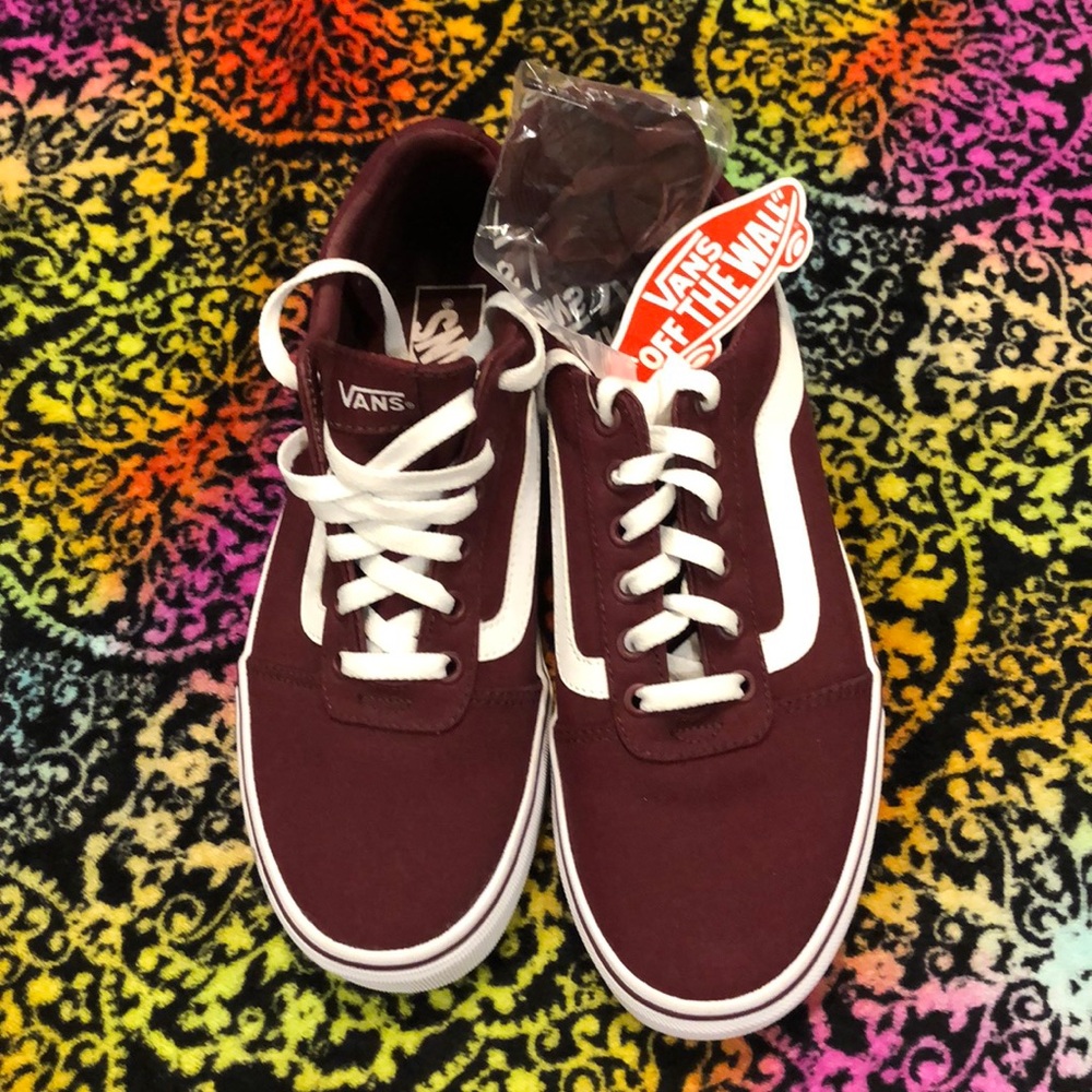 Burgundy vans